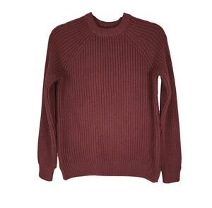 Vero Moda Sweater Women’s XS Orange Knit Crewneck Pullover Acrylic Casual